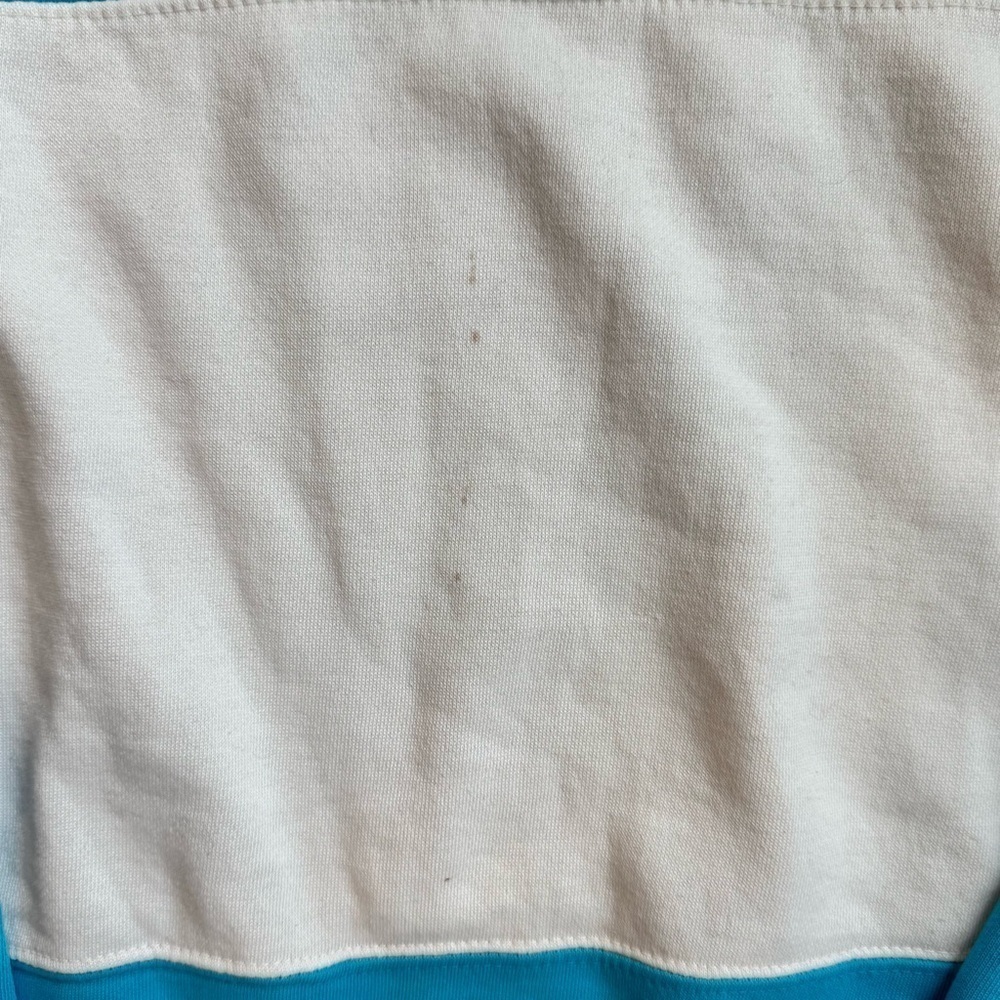 Vintage Blue and White Panel Pullover Sweater - Picture 3 of 5